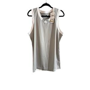 Adidas Men's Icon Squad Basketball Jersey Grey & White Size Large L New